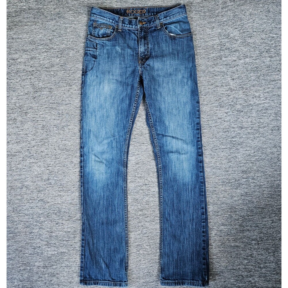 Kimes Ranch Roger Jeans Men’s 32x34 Blue Straight Leg Denim Western Cowboy